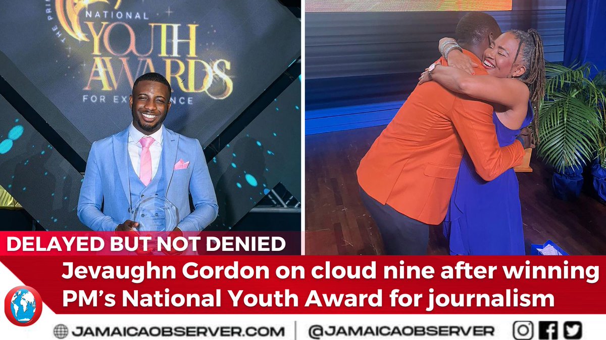 After four applications and two nominations Jevaughn Gordon eventually won the Prime Minister’s National Youth Award for Excellence in Journalism, an achievement he says is a testament to perseverance. jamaicaobserver.com/2024/04/28/del…