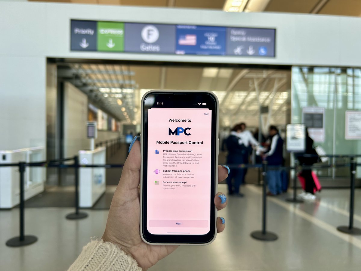 Download the Mobile Passport Control app if you’re travelling to the USA! It can be especially useful if you’re travelling with your family, as it allows for a single household to submit one transaction, including answers to USCBP inspection-related questions.