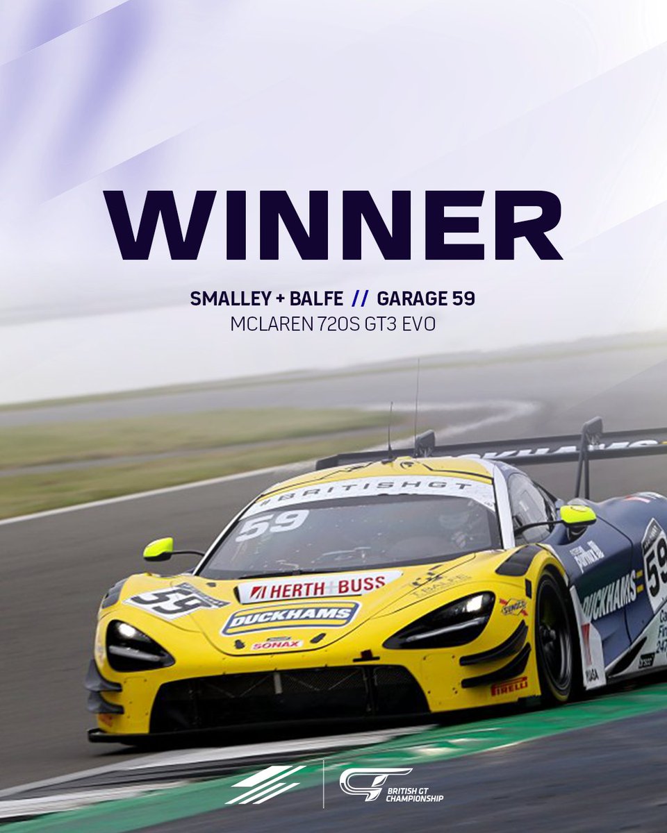 Here's your Silverstone 500 Winners 🏆 @asmalley54 and @BalfeShaun for @Garage_59 & McLaren!