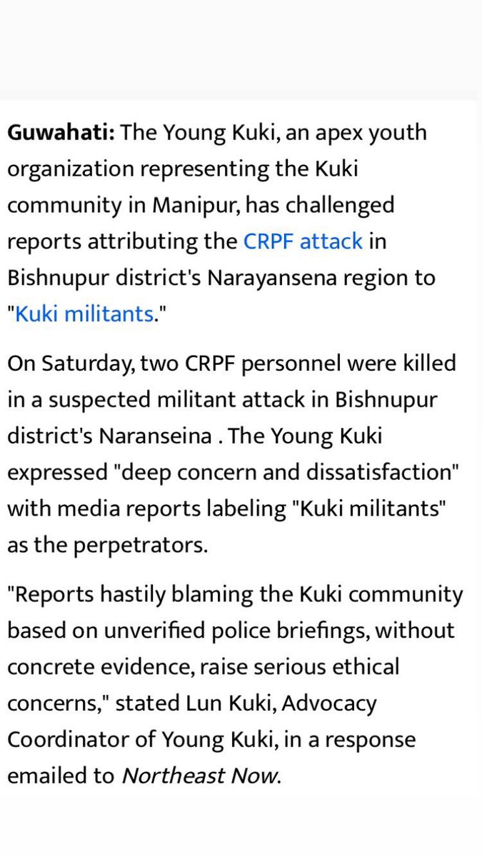 The media should not be used by @NBirenSingh and his allies. The media must report based on solid evidence especially at this critical moment in the northeast state of Manipur. We urge every media channel to report the truth in every issue. @DrLamtinthangHk @DrSasa22222…