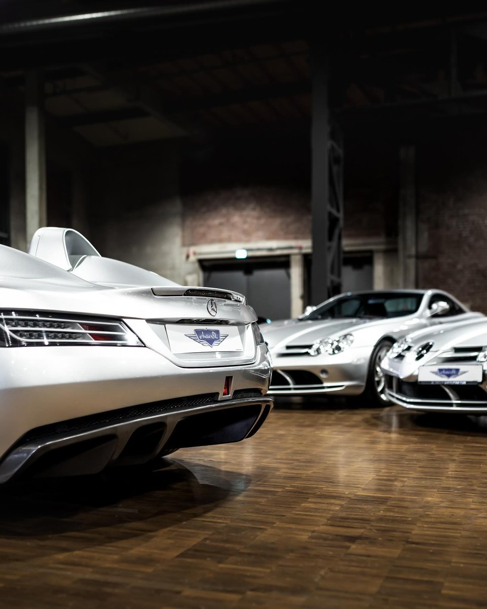 A family affair.​ Every variant of the grand tourer Mercedes-Benz SLR McLaren is a love letter to speed.​ 📸 IG: marcphotography​ #MercedesBenz #SLR