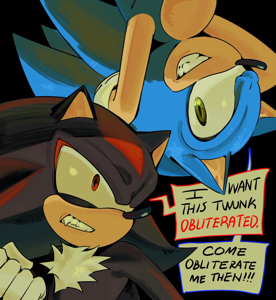 their dynamic >>> #sonadow #sonic #ShadowTheHedgehog