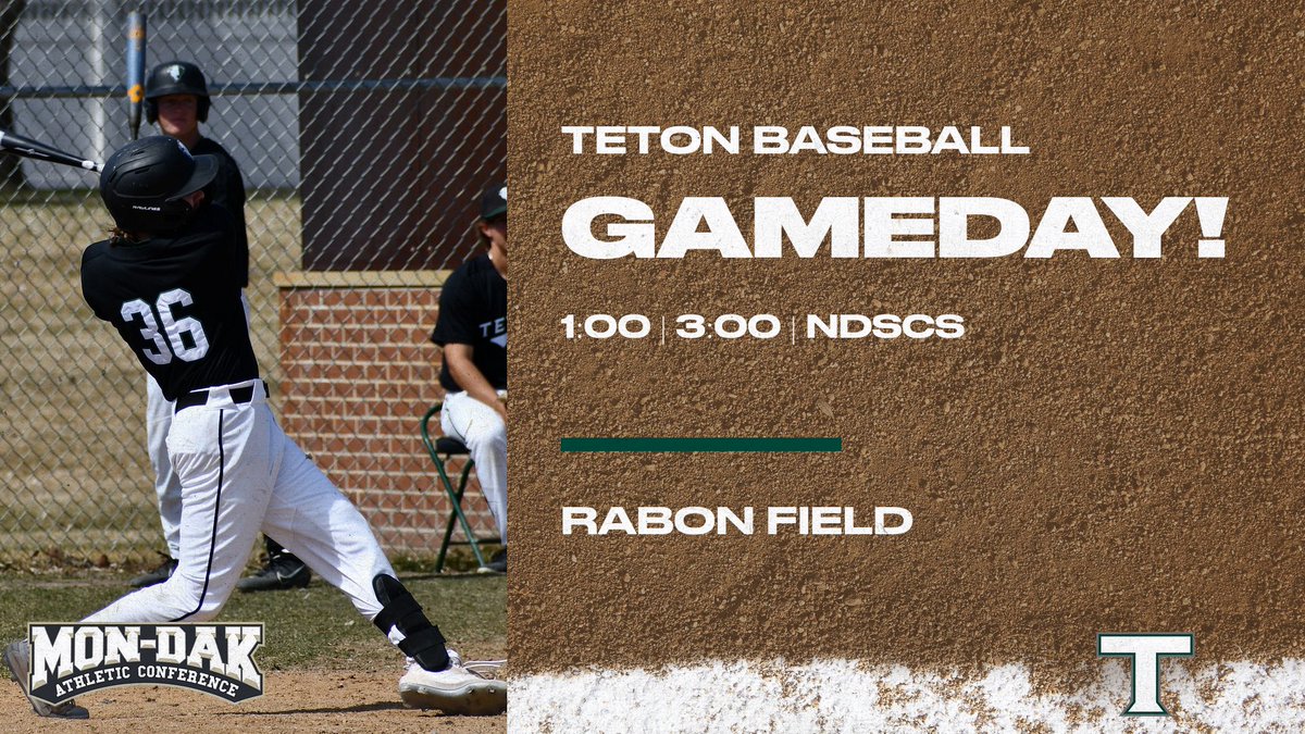 Baseball finishes the regular season at home!
🆚 NDSCS
📍 Rabon Field
🎥 seasoncast.com/tetonbaseball