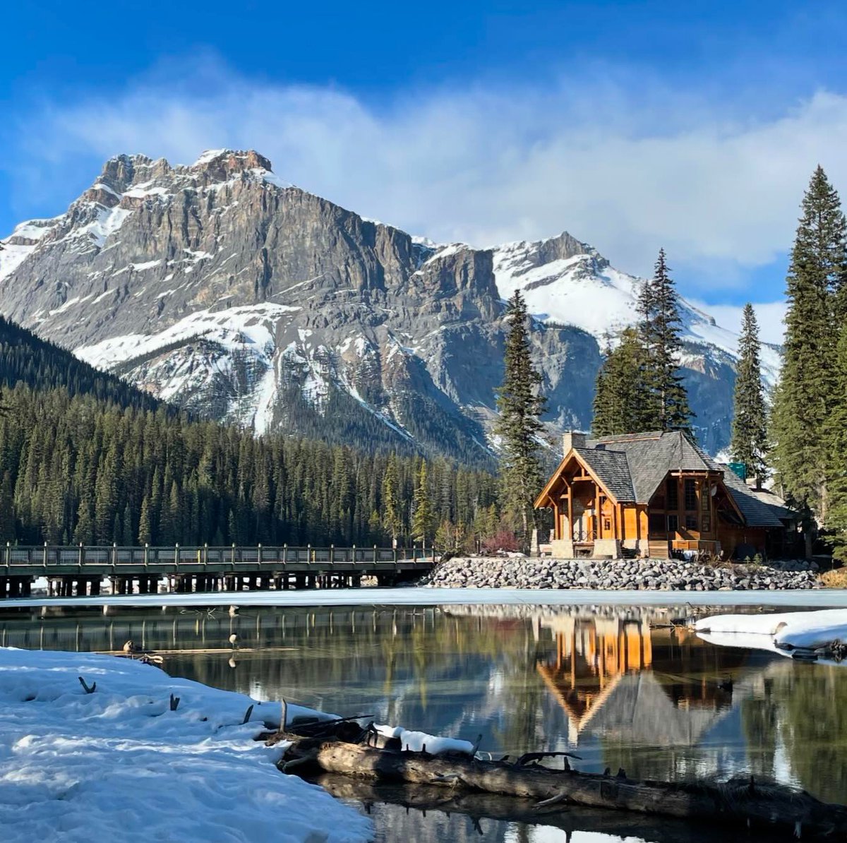 Spring is our favourite time to disconnect from the day-to-day and reconnect with nature. Take some time to find a quiet spot off the beaten path to hear nothing but your own thoughts amidst the calmness of the Canadian Rockies. 📸: tj_albee/IG #MyBanff