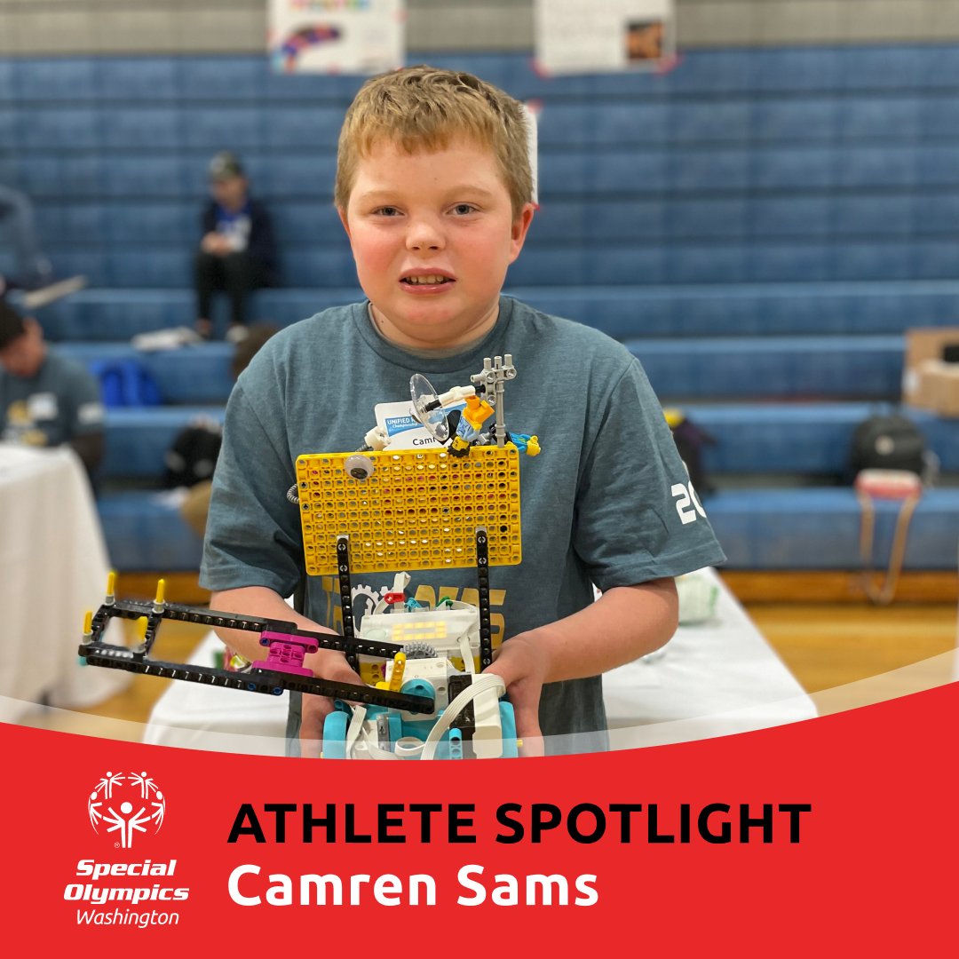 Meet Camren! Despite this being his inaugural year in Unified Robotics, his enthusiasm for the sport knows no bounds. 
Through the support of volunteers and donors,we transforms the lives of 11,900 participants each year. #SundaySpotlight Learn more: specialolympicswashington.org