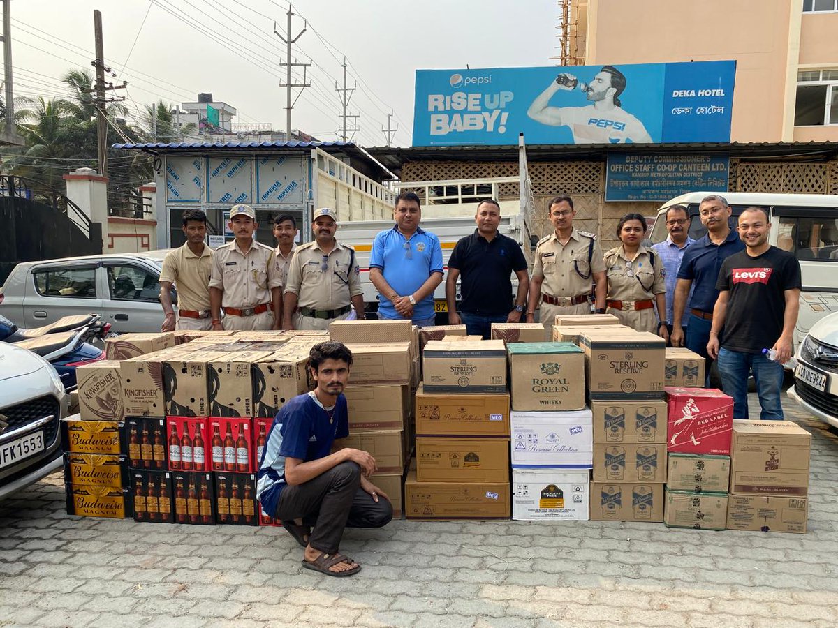 On April 27th, Team Kamrup(M) & Dibrugarh of @ExciseAssam seized 173 cases of illegal liquor worth ₹40L along with 1 car from each location, as part of their efforts for an #IllegalLiquorFreeAssam The cumulative value of seizures made during the MCC has now reached ₹27.71 cr.