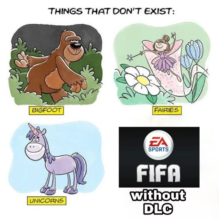 EA FIFA Games without DLC

#gamingcommunity #gaming #pc #pcmr
#consolegames #gamer #gamerlife #gaminggear #gamingmeme #gamingnews #gamingpc #meme #memes #Pcmr #pcmrmeme
#GAMERS #GAMERSMEME #GAMERMEME #PCBuild #PCBuilding
#FIFA #FIFAGAMES #FIFAMEME