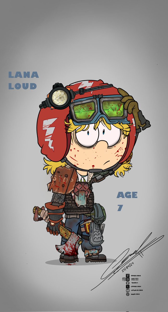 Post-apocalyptic Lana Loud

The Newcomers, Part 1.

Mechanic, Scrap Collector

Part of my little irradiated dump disguised as an AU known as NUKED!, I hope you like it.

👩‍🔧🧰⚙️☢️🔧

#TheLoudHouse  #theloudhouse #Lanaloud #Nickelodeon