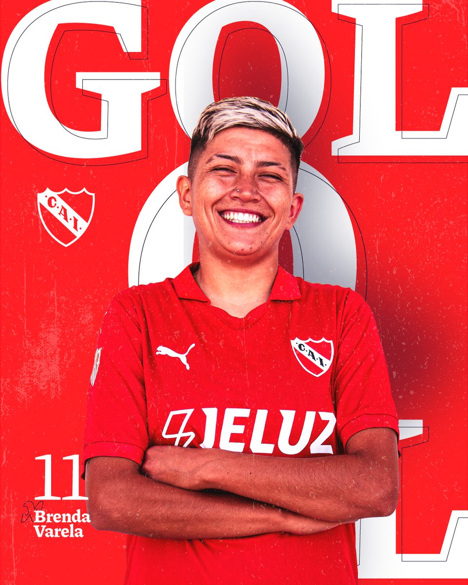 ⏱️ ST 6' GOOOOOOLAZO DE #INDEPENDIENTE ⚽ Brenda Varela encaró por izquierda, dejó atrás a una defensora de Gimnasia dentro del área y remató al primer palo para el segundo de las Diablas que ahora ganan 2 a 0. #TodoRojo 🔴