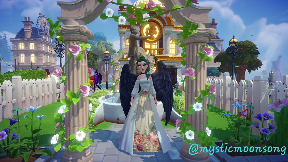 This is one setup in my plaza that I have always been happy with, so I figured it would be the most fitting place for this week's #dreamsnap challenge. @DisneyDLV #disney #disneydreamlightvalley #dreamlightvalley #dreamlightvalleycommunity #DDLV #cozygamer #cozygaming