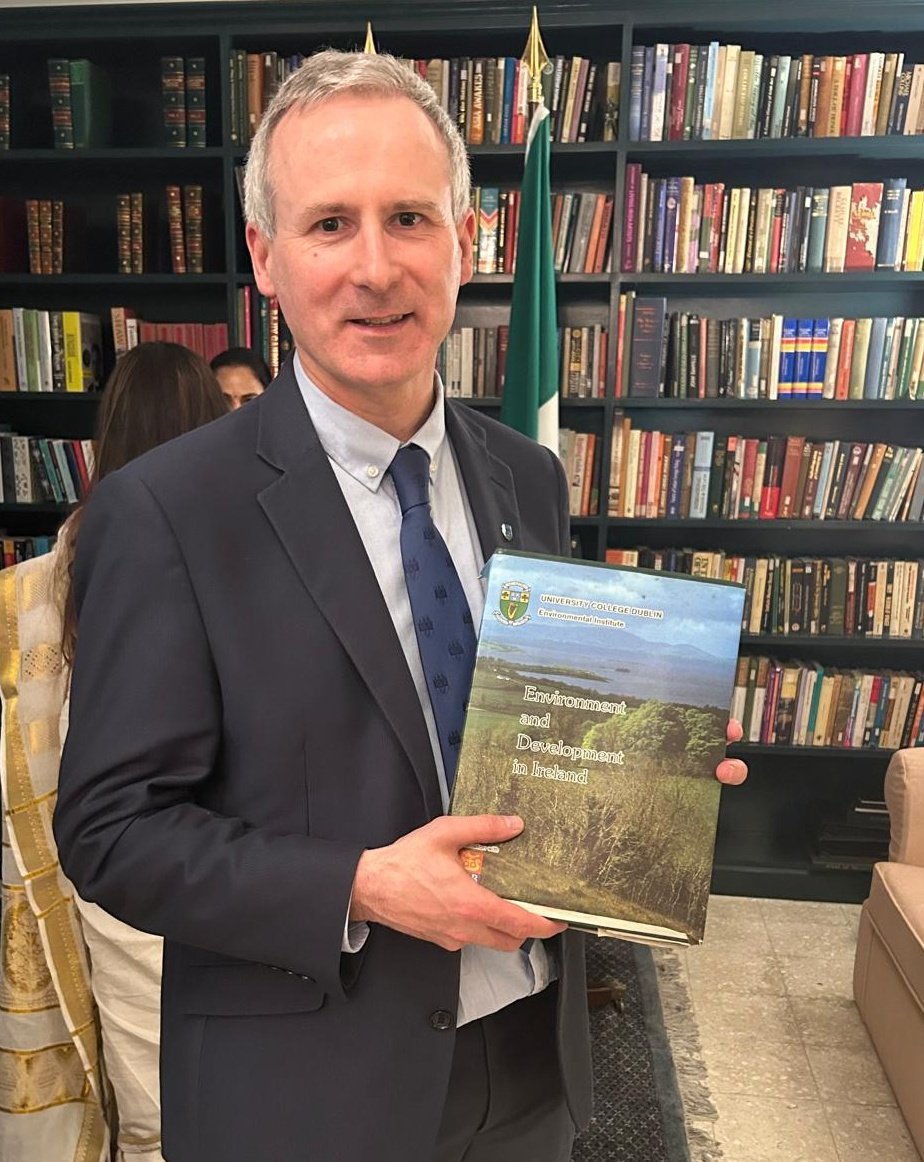 Delighted to represent @UCDEngArch at @ucd_global office 10-year anniversary celebration in Delhi👏. I found this book @IrlEmbIndia library - inspired by my late mentor Prof V Dodd et al. Environment and Development in Ireland, @ucddublin 1991. 🇮🇪 contribution to Rio Summit 1992.