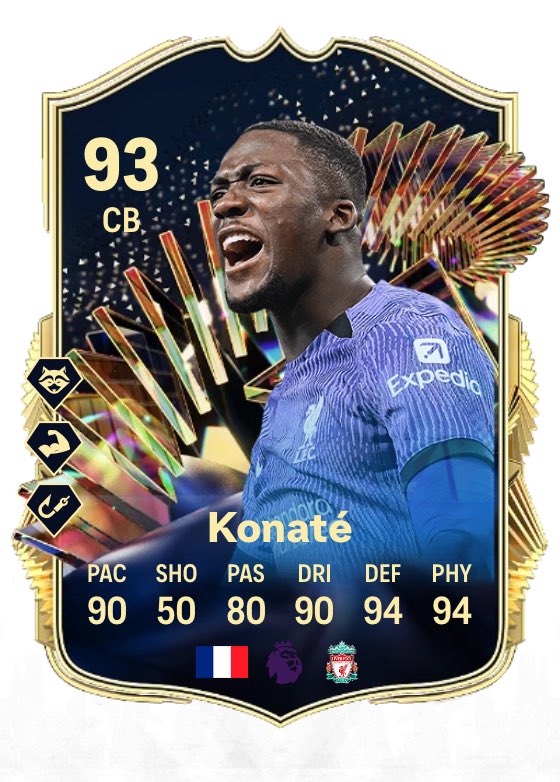 🚨 TOTS Konate 🇫🇷 is coming as an SBC How much would you pay for this card? @fifa_romania 🔵