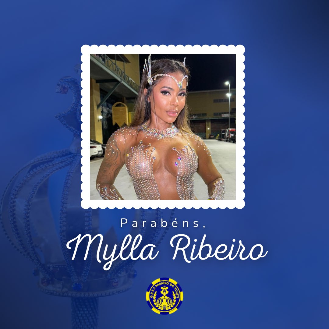 Dia de parabenizar também nossa musa Mylla Ribeiro por mais um ano de vida. Que os novos dias sejam repletos de muito amor, carinho, saúde e felicidades 🥰. Parabéns, Mylla! 💛💙💛💙👑 #Tuiuti