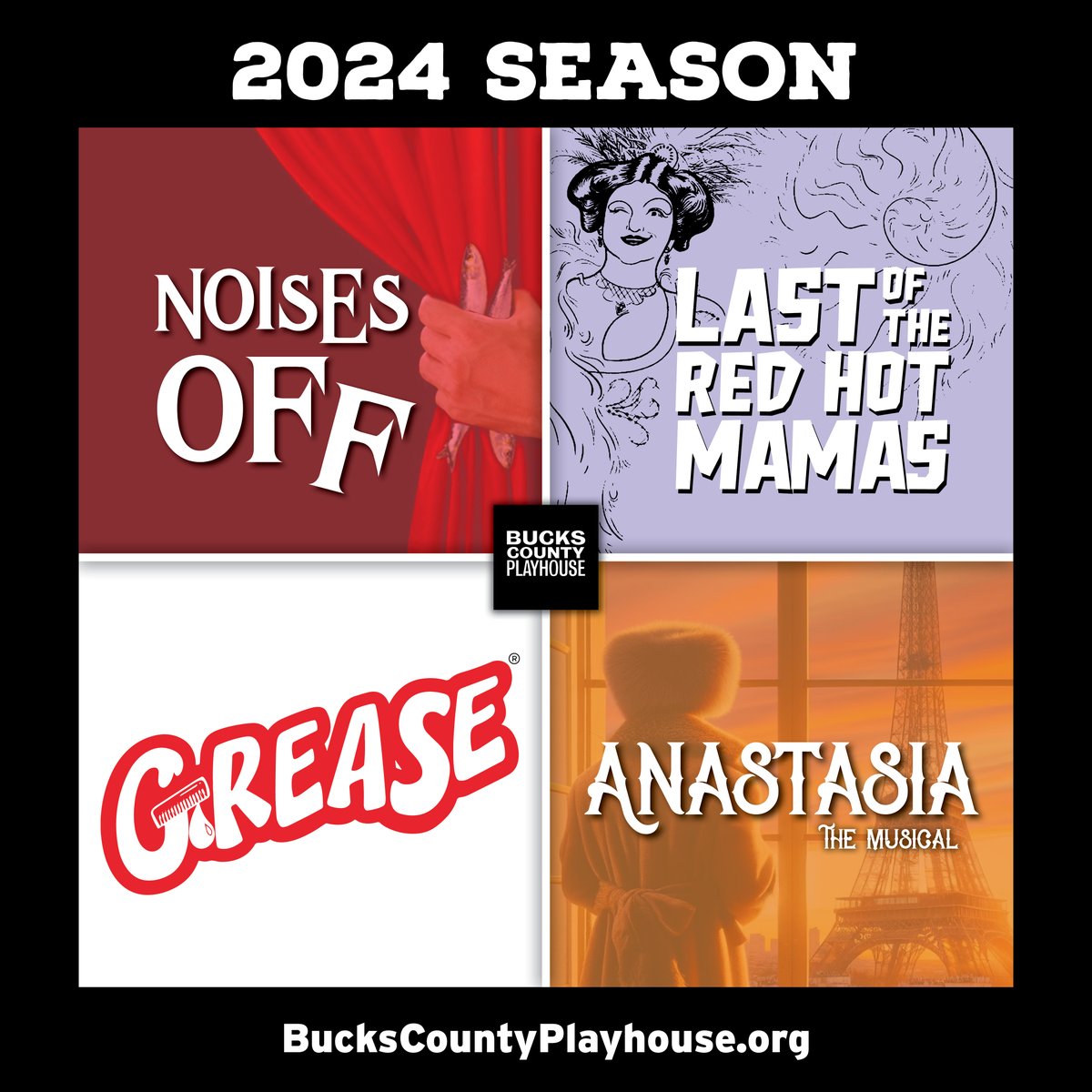 Single tickets for our 2024 Season are on sale now. BucksCountyPlayhouse.org