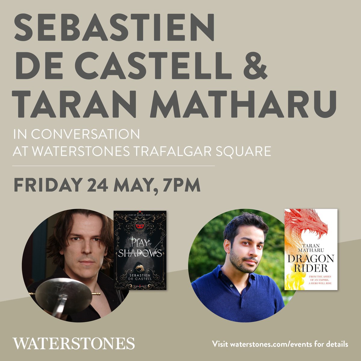 @dreximgirl @ForbiddenPlanet Yes, indeed! I’ll be at @WaterstonesTraf doing an event with @TaranMatharu1 on May 24th.