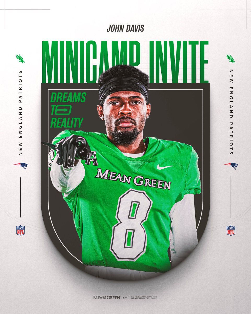 Congratulations to @jdwavy on earning a Rookie Minicamp Invite with the @Patriots ! #GMG🦅 | #ForeverNE