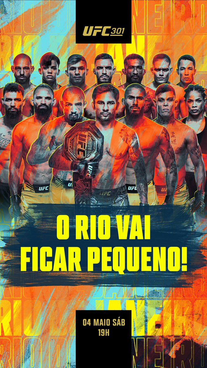 Falta pouco pro evento acontecer!!!! 🔥👊🏞️ E se você quer ter a adrenalina de assistir um evento do UFC, a oportunidade chegou! Compre os ingressos através do link: ufc.ac/ufc301-twitter… Mas você também pode assistir aonde quiser através do app @UFCFightPassBR 📺💻📱 #ufcbr…