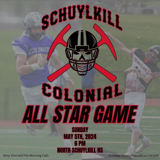 Next Sunday Cinco de Mayo Colonial-Schuylkill All-Star Game @Colonial_League @ND_Crusaders @NDGP_FOOTBALL