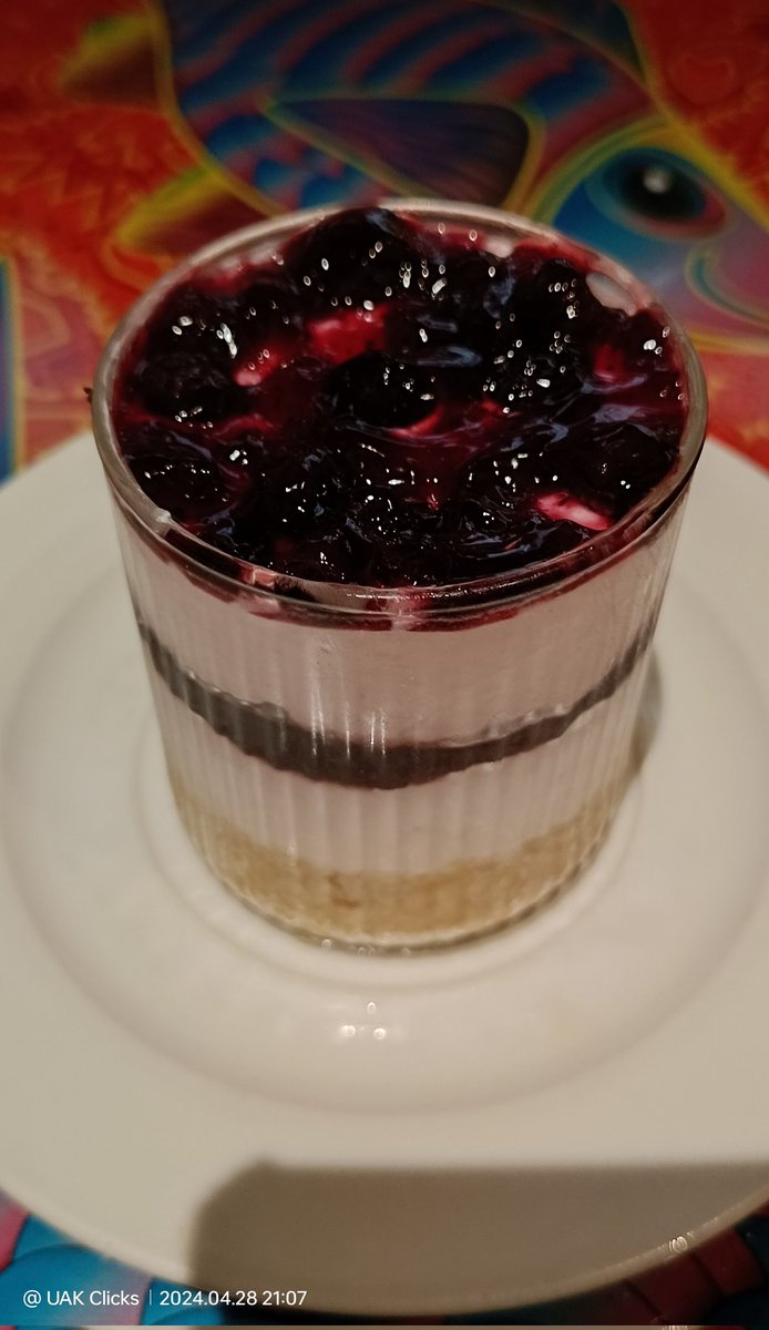 Simply Delicious 😋😋😋😋😋 #BlueberryCheesecake