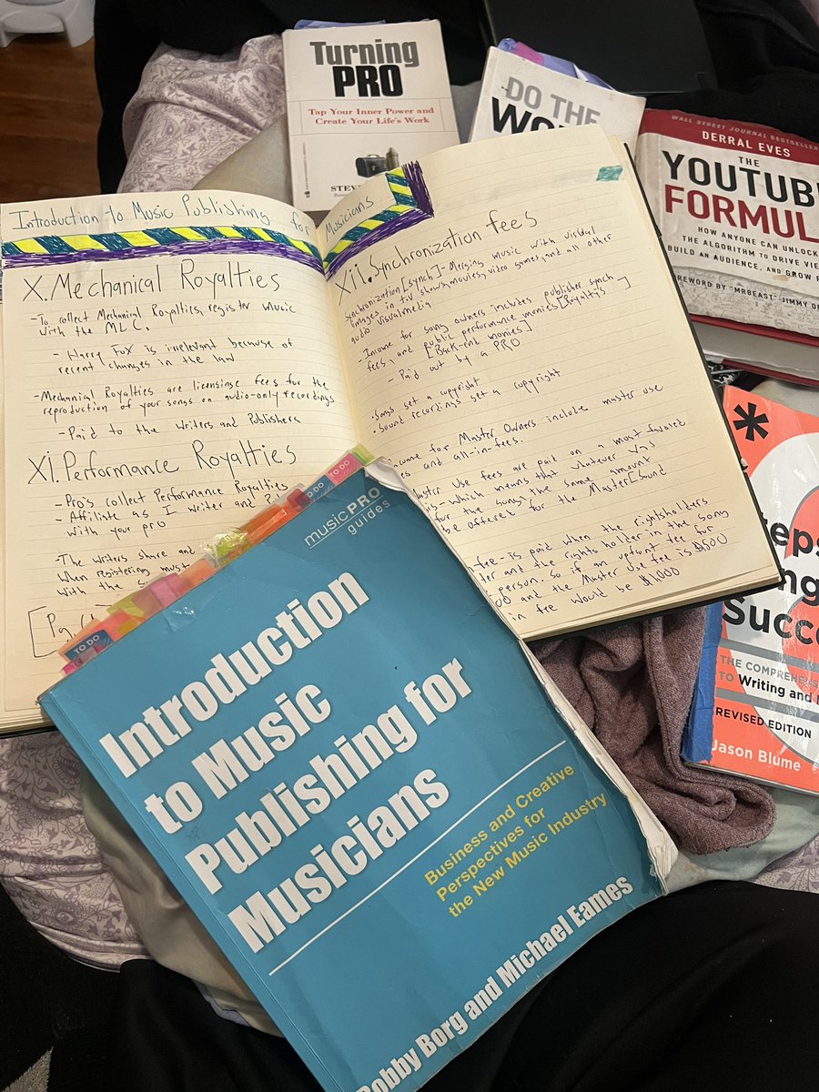 Just another day at the office…oh and I think 🤔 I actually understand how #musicpublishing works so there is that. 😂