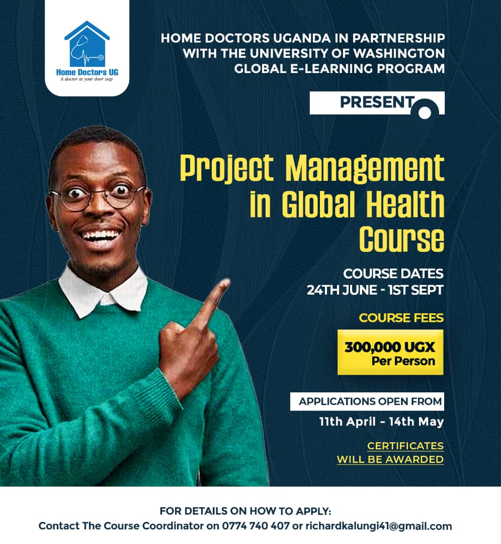 Yes, our colleagues in the digital & Mobile health field have brought this home. We encourage all doctors & health workers to enroll for this prestigious short course. #yitalife #homedoctors @rkkkalungi