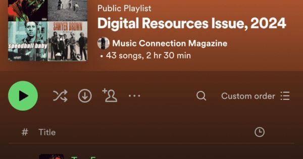 The 2024 Recording Studio Issue playlist, which sits alongside the May issue of the same name, is live now! French Montana, Coi Leray, Ashnikko, Lily Allen, the Black Crowes and much more. Please 'follow' us on Spotify and 'like' the playlist.
musicconnection.com/the-music-conn…