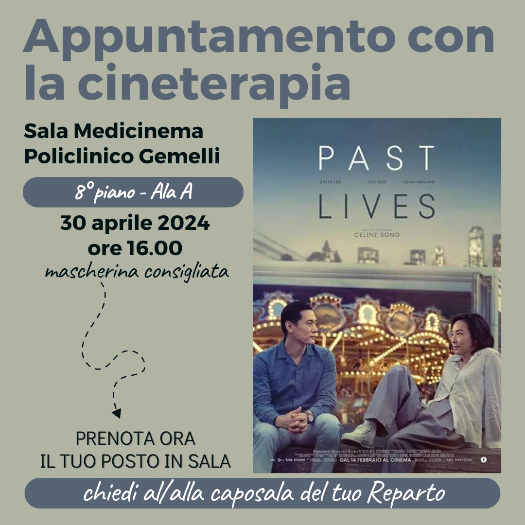 🐸 In programmazione il 30 aprile alle 16.00 nella sala #Medicinema del #PoliclinicoGemelli (8° piano, Ala A).
medicinema-italia.org/film-medicinem…
#cineterapia #medicinemaitalia