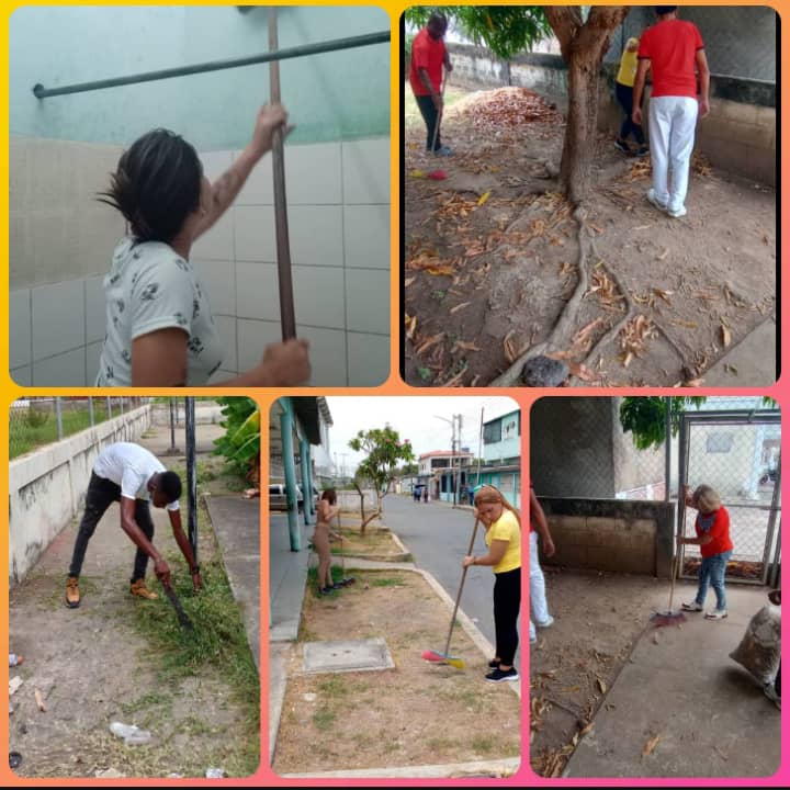 Continúan las  jornadas de higienización en viviendas y CDI en el estado de Apure, como parte de las actividades en saludo al 1ro de Mayo. #PorCubaJuntosCreamos #CubaPorLaVida #CubaPorLaVida