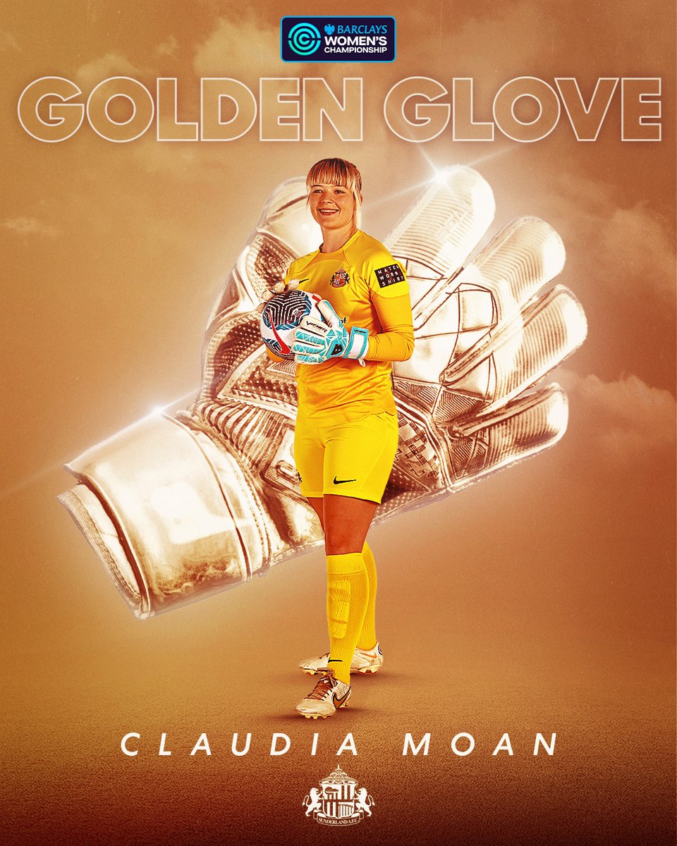 Ten clean sheets across the season!

<a href="/_claudia81/">claudia</a> is the #BarclaysWC Golden Glove winner 🙌

<a href="/SAFCWomen/">Sunderland AFC Women</a>
