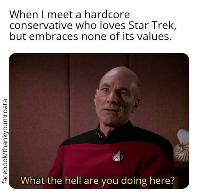 We are all Picard @StarTrek