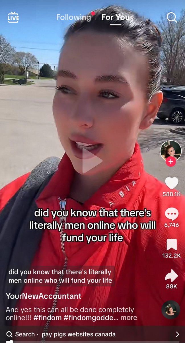 TikTok is interspersed with these breezy lifestyle ads for light sex work under the promise that you won’t need to “do anything.” While it should seem obvious that any promise of free money is inherently suspect, it still effectively justifies it for a lot of young girls. Yes -…