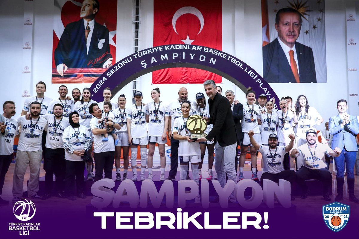 🏆 Türkiye Kadınlar Basketbol Ligi 2023-2024 Sezonu Playoff Şampiyonu YTR Gayrimenkul Bodrum Basketbol! ING Kadınlar Basketbol Süper Ligi'ne hoş geldin YTR Gayrimenkul Bodrum Basketbol!