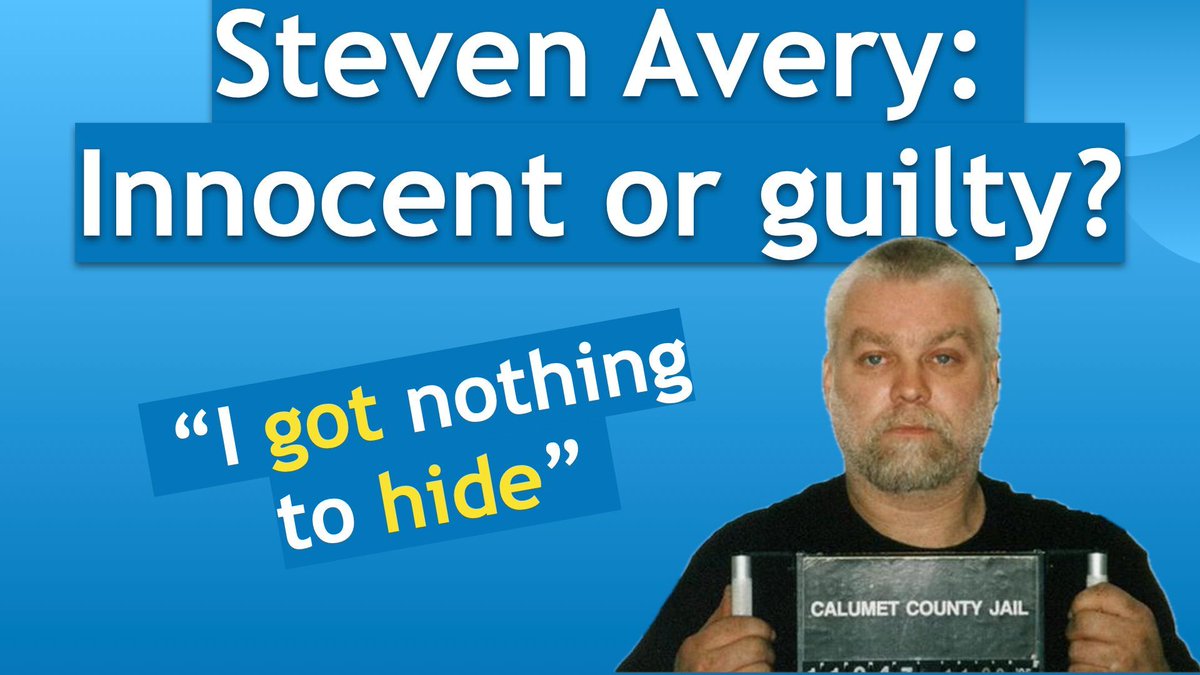 NEW VIDEO: Steven Avery: Innocent or Guilty? youtube.com/watch?v=fuTOTx…  - #WordsMatter #StevenAvery #MakingAMurderer