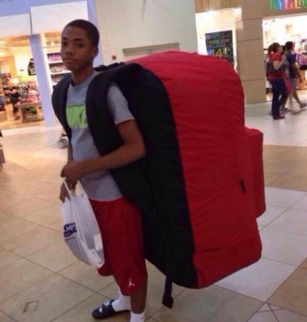 me packing for a 3 day trip