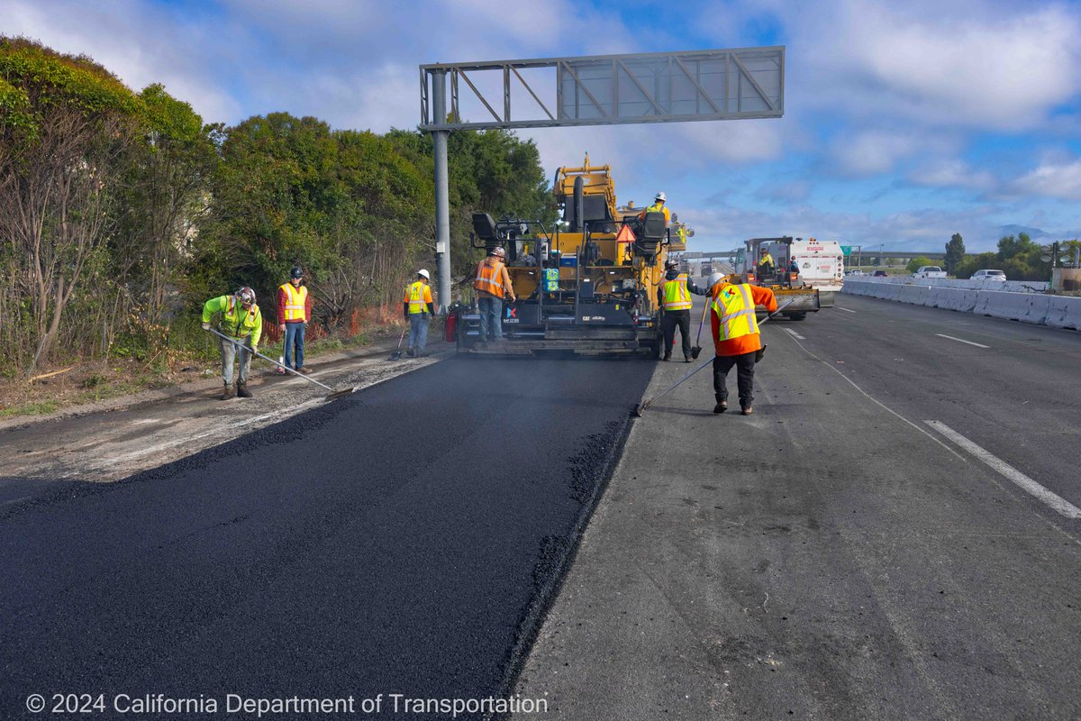 Thank🧡 you to everyone for your understanding as we work on SB I-680 near Pleasanton with #VanguardConstruction and #BayCitiesPaving. We anticipate reopening the highway at 4AM on Monday, April 29, ready for your Monday commute! #680ExpressLanes #680Pave