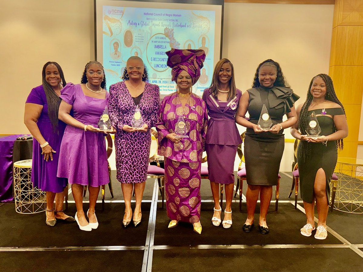 I was so honored to receive the Dr. Mary McLeod Bethune Legacy Award, from the Metropolitan Dade County Section, National Council of Negro Women, Inc., for my years of service to the Miami-Dade community. #MDCPS #District2 #SeeYouOnTheJourney™️