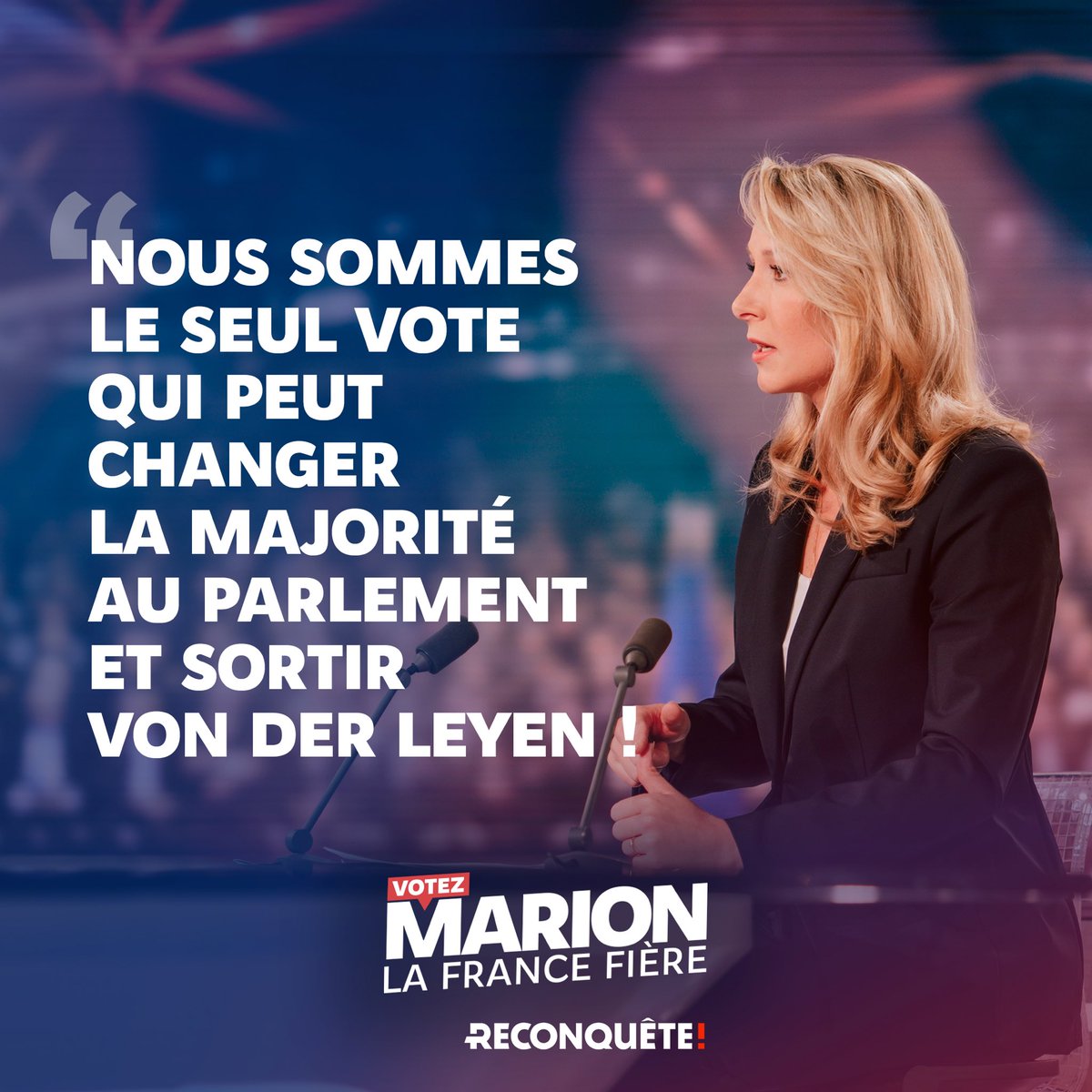 Le vote utile, c’est @Reconquete_off !