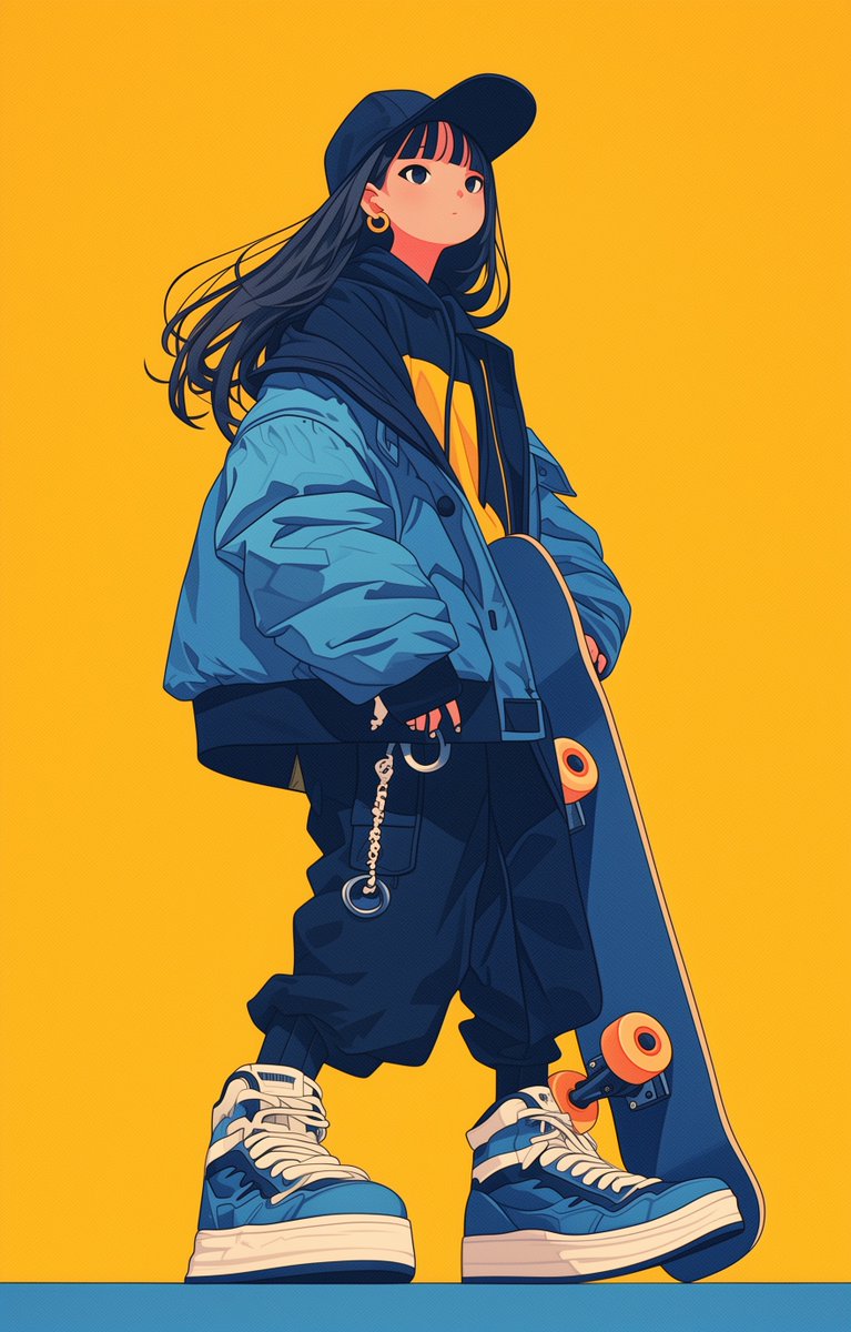 AI ▨ Skateboarding_Girl
#aiart