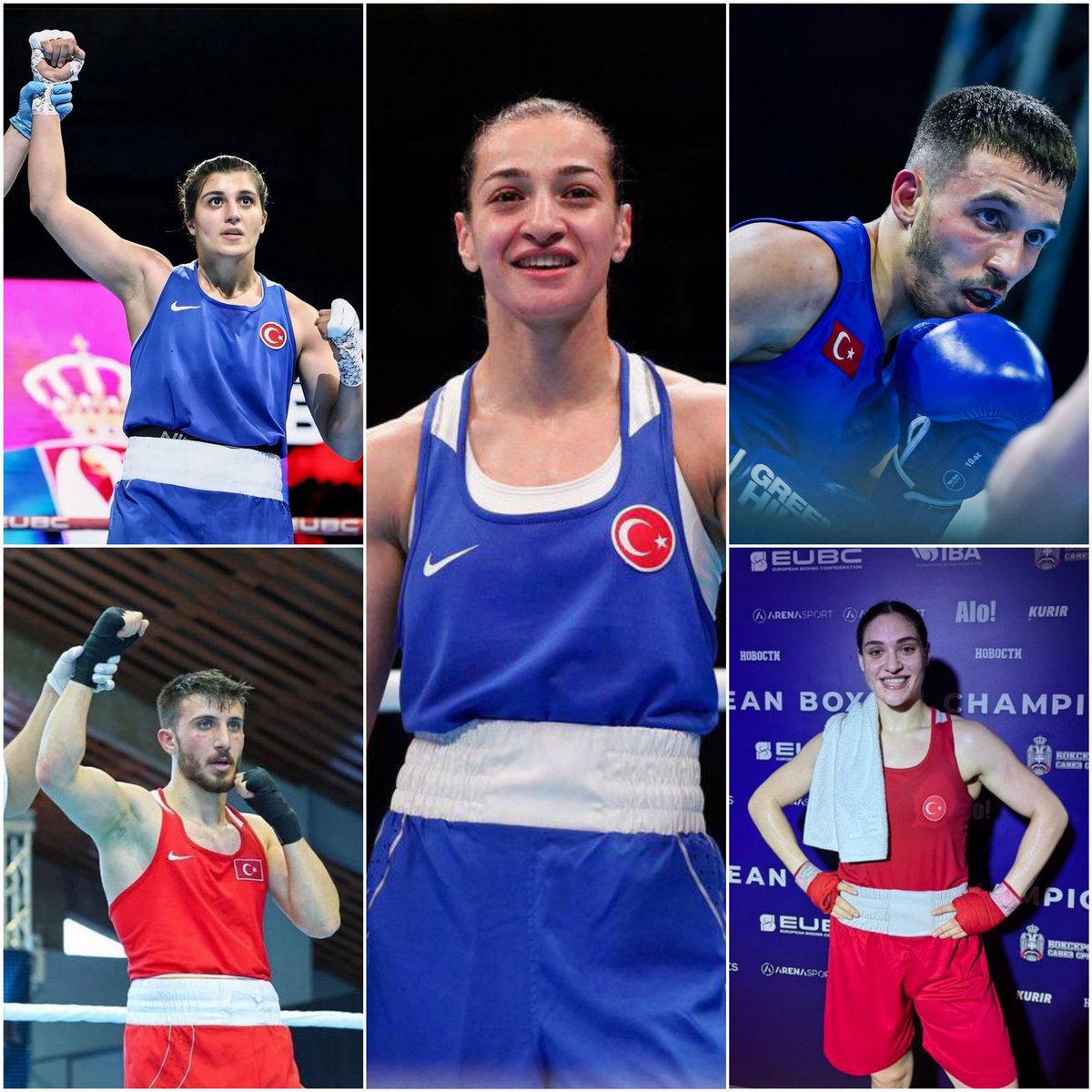 Türk boksunun altın çağı: 🥇Samet Gümüş (51 kg) 🥇Buse Naz Çakıroğlu (52 kg) 🥇Busenaz Sürmeneli (66 kg) 🥉Tuğrulhan Erdemir (71 kg) 🥉Büşra Işıldar (75 kg) @boksfederasyonu @eyupgozgec @busenazsurmneli @busenazckroglu @sametgumus_ @TurulhanErdemir