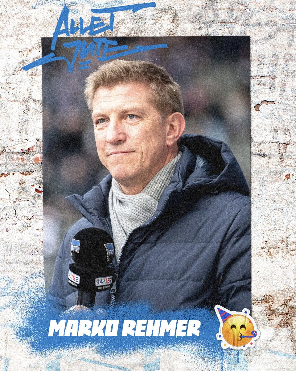 Allet Jute zum Geburtstag, Marko #Rehmer! 🥳 Genieß deinen Ehrentag! 💙 #HaHoHe