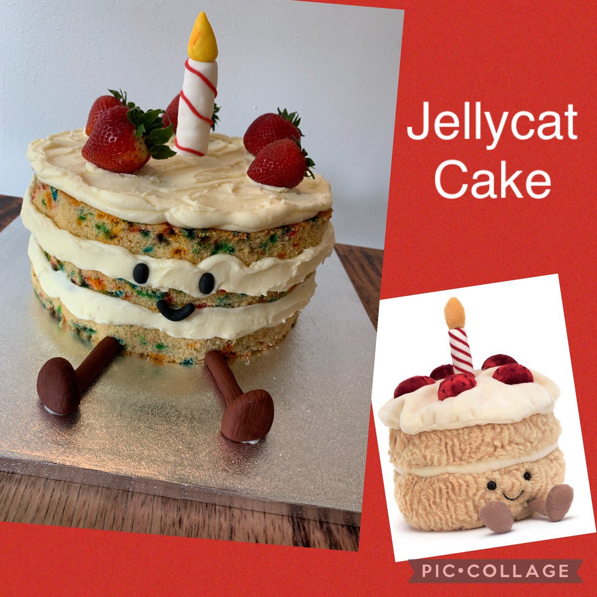 I think this might be the first time we’ve made a cake to match a @jellycat soft toy! Our lovely customer said “Just wanted to say how terrific Isobel’s jelly-cat birthday cake was. It tasted as great as it looked. Thank you - she was thrilled with it!” Such a fun order! 🥰