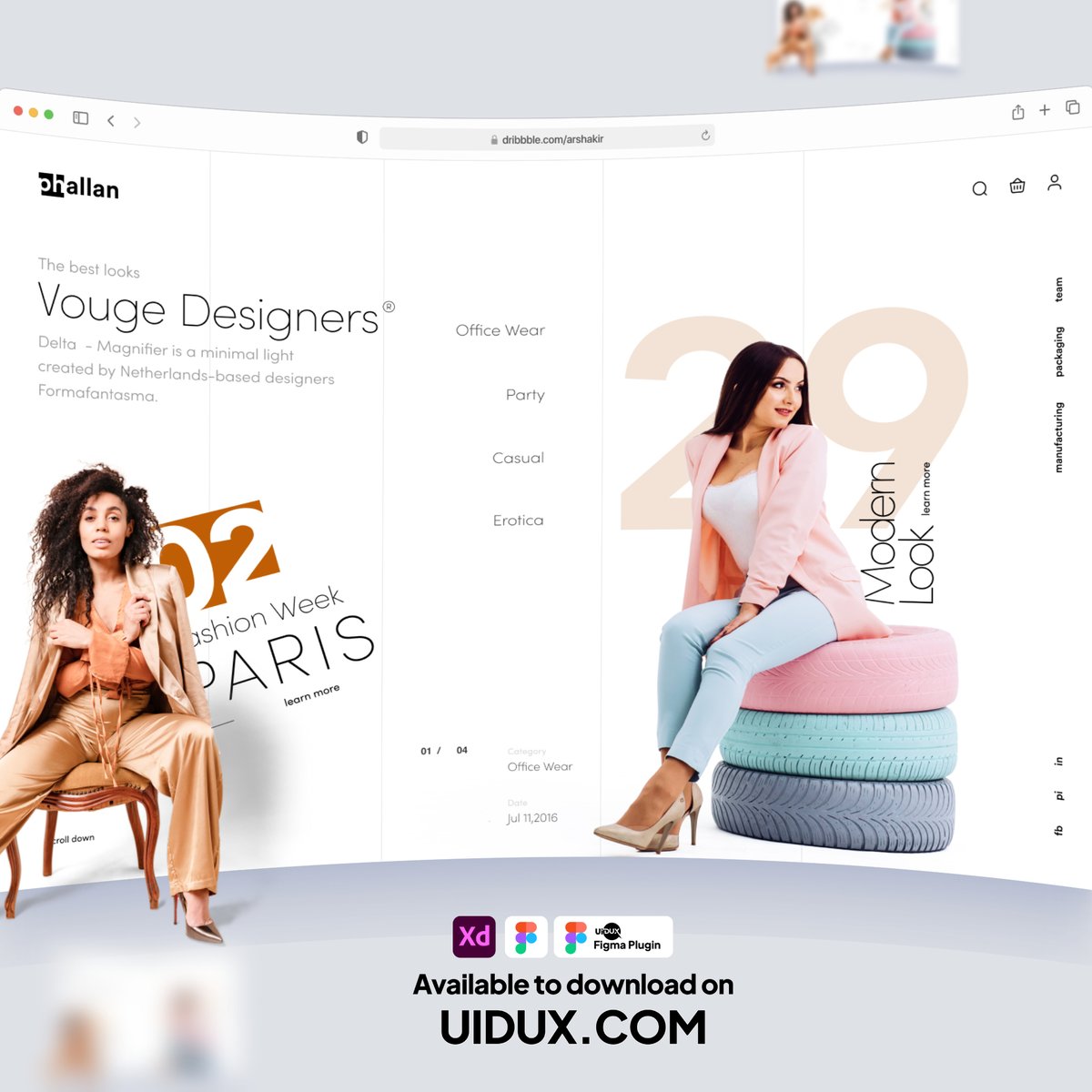 uiduxweb's tweet image. Fashion website hero exploration and experimentations. Get this interesting concept to kickstart your creativity from uidux.

#website #webdesign #graphicdesign #shopping #ecommerce