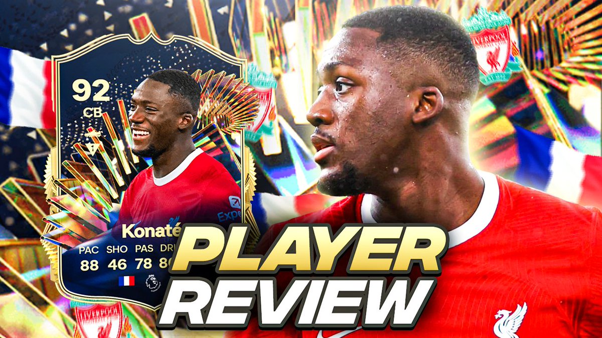 92 TOTS KONATE SBC PLAYER REVIEW | FC 24 Ultimate Team youtu.be/-gsFAWpxWmI?fe… via @YouTube