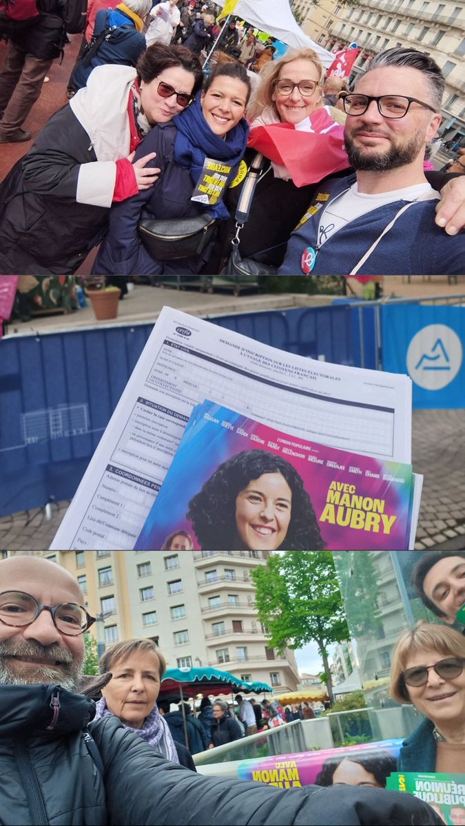 ✊🏽Beau week-end de mobilisation pour l’inscription sur les listes électorales ! Partout dans la métropole de #Lyon les insoumis•es se sont mobilisé•es ! En France, c’est 13 millions de « mal inscrits » ou « pas inscrits ». #UnionPopulaire