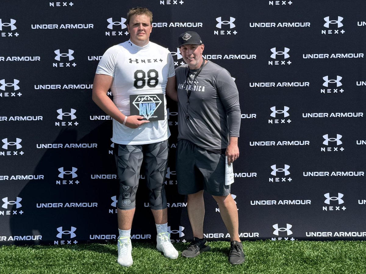 Honored to be named OL MVP at the @UANextFootball camp in Ohio! #GoCards @CraigHaubert @AllenTrieu @DemetricDWarren @GregSmithRivals