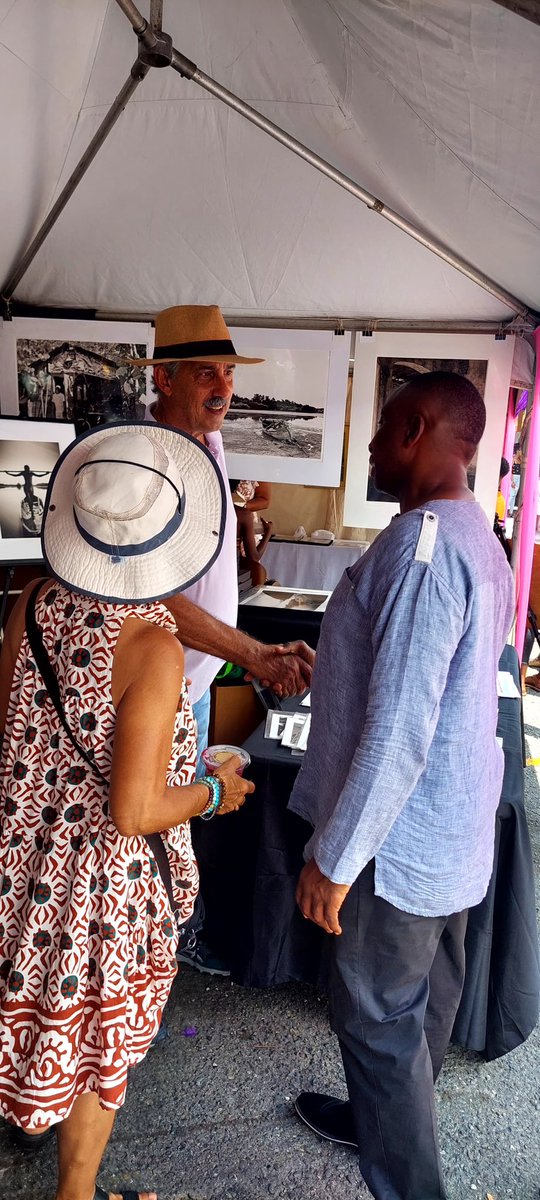 Mayor Swaby engages residents and stakeholders at the Liguanea Arts Festival, happening now inside Liguanea Plaza.