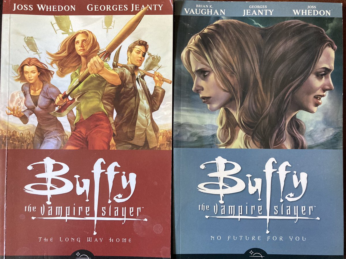 @79SemiFinalist I know Kelly knows, but it’s cool to remember that Buffy n’ friends (n’ enemies) continue into “season 8” in @DarkHorseComics, with v2 written by frickin’ Brian K Vaughan (Y: THE LAST MAN, DOCTOR STRANGE: THE OATH). Good stuffs.