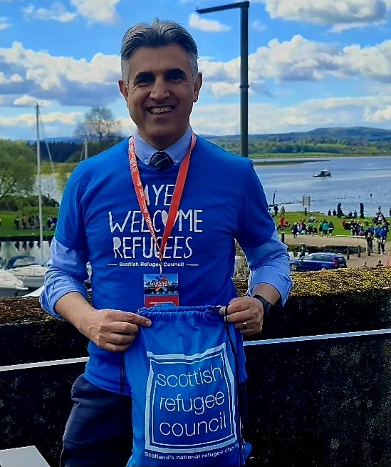 That's @thekiltwalk in the bag. What a beautiful day. Every step, every breath, and every blister was worth it. With the custom-made @scotrefcouncil tie and a shirt, I easily gained the title of the best dressed! 🤣.