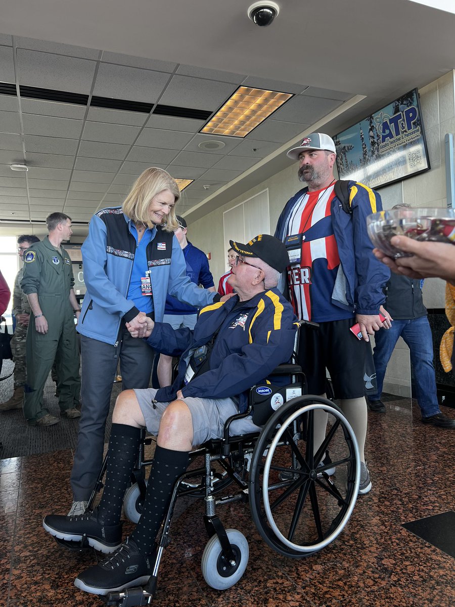 Anyone who has seen a return trip of veterans participating in an Honor Flight to Washington, D.C., never forget it. It was a privilege to help welcome these heroes home yesterday and recognize them for their service and sacrifices to our great Nation.