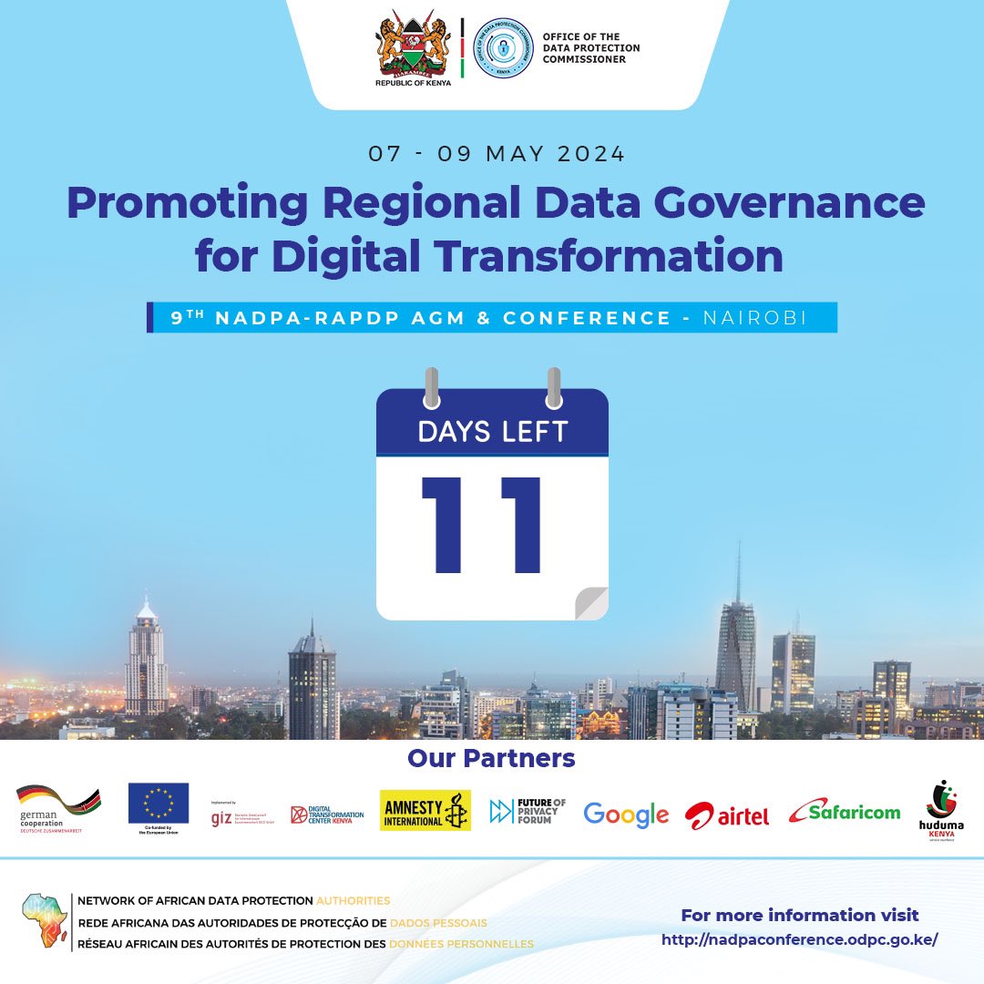 Preparing to unite! Join us as we prepare to bring together leaders and stakeholders to address key issues impacting cross-border data flow and pave the way for enhanced economic cooperation.
NADPA

#NADPAAGM

#DataProtectionKe

#DataGovernance